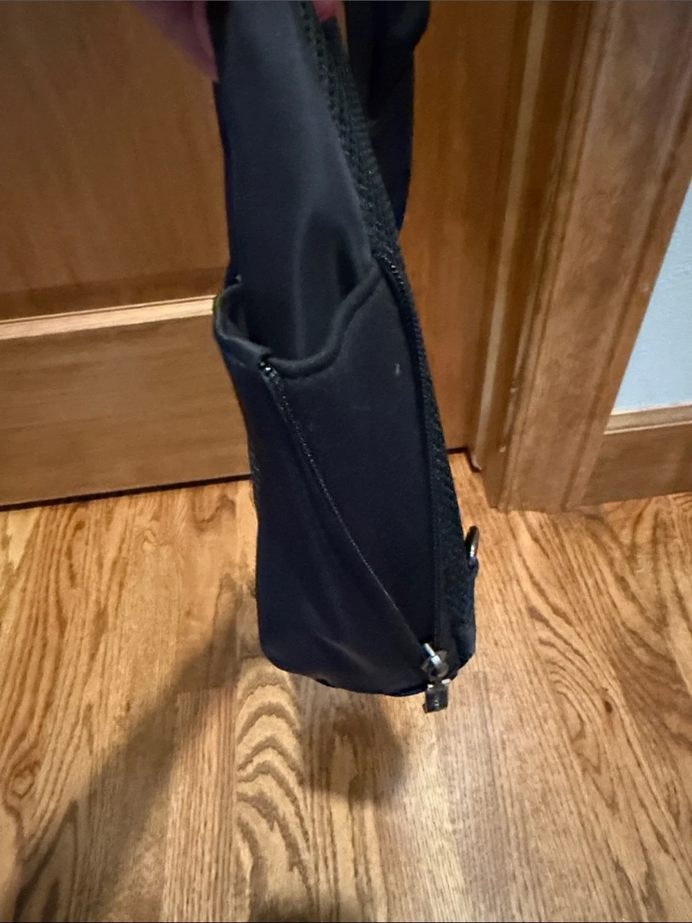 Baggallini Black Mesh Front Sling Backpack